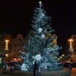 Vánoční strom na náměstí Republiky v roce 2017