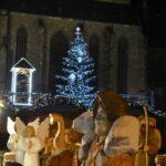 Vánoční strom na náměstí Republiky v roce 2017