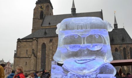 ledové sochy v plzni