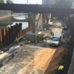 Stavba Náplavky na Radbuze