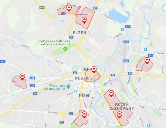 mapa karkulka carsharing