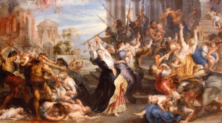 Vraždění neviňátek v Betlémě (1636–1638) – Alte Pinakothek Mnichov, Německo