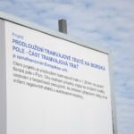 Stavba nové trati na Borská pole v Plzni