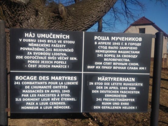 Pamětní deska připomínající hrůznou událost