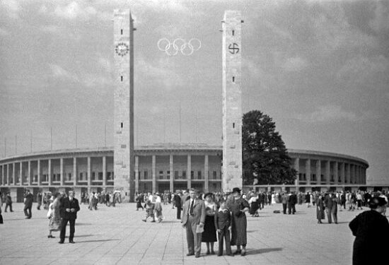 Olympijský stadion v Berlíně v roce 1936