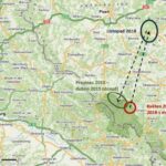 Mapa migrace rysa Fabiána