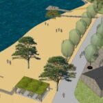 Pláž Ostende - vizualizace