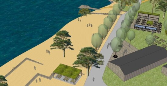 Pláž Ostende - vizualizace