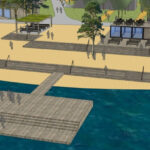 Pláž Ostende - vizualizace