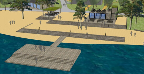 Pláž Ostende - vizualizace