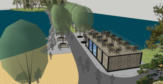 Pláž Ostende - vizualizace