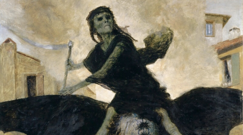 mor v představě malíře