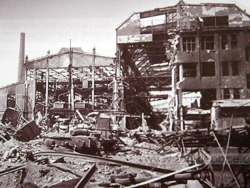 Škodovka po bombardování