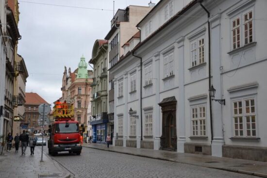 Instalace vánoční výzdoby