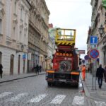 Instalace vánoční výzdoby