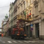 Instalace vánoční výzdoby