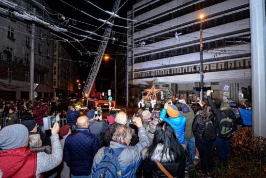 Odstraňování rudé hvězdy v Plzni