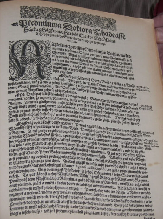 Předmluva Tadeáše Hájka v Matthioliho herbáři