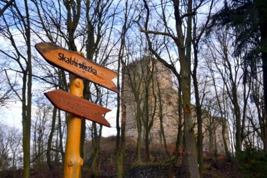 Začátek Skalní stezky pod Radyní