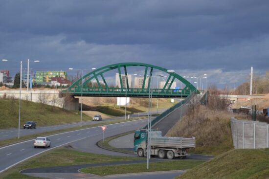 Trať na Bory před otevřením