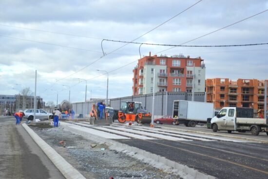 Trať na Bory před otevřením