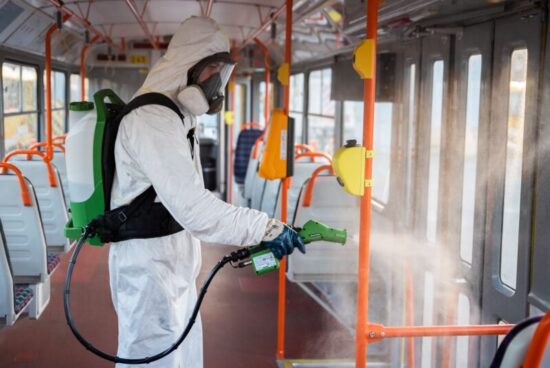 Desinfikování formou mlhování