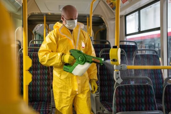 Desinfikování před aplikací nanovrstvy