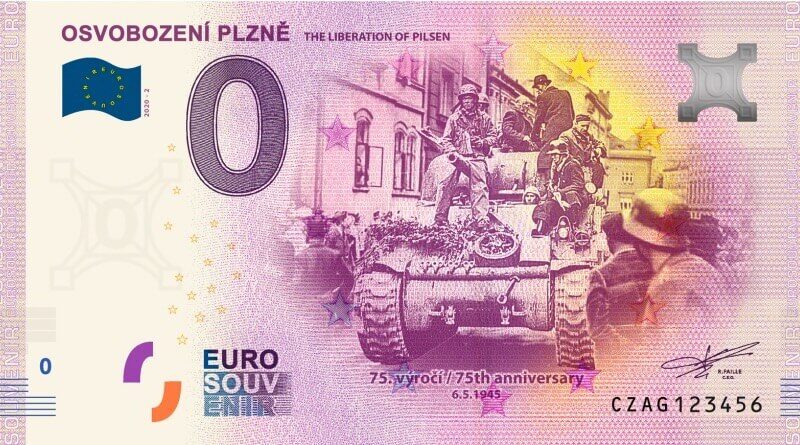 bankovka s motivem osvobození