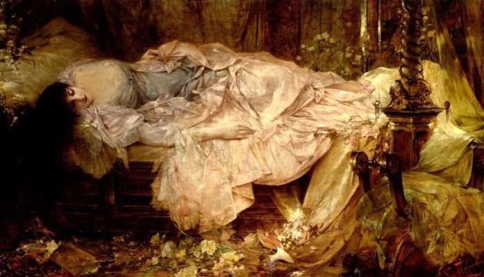 Franciszek Żmurko - Spící dáma