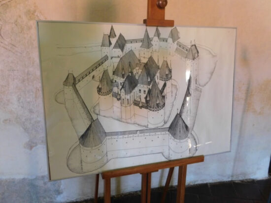 Historický nákres hradu