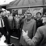 Kim Ir-sen na jedné ze svých zastávek po Evropě