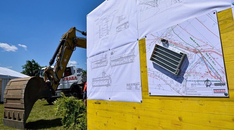 stavba retenční nádrže