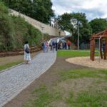 Nové schodiště v parku U Ježíška