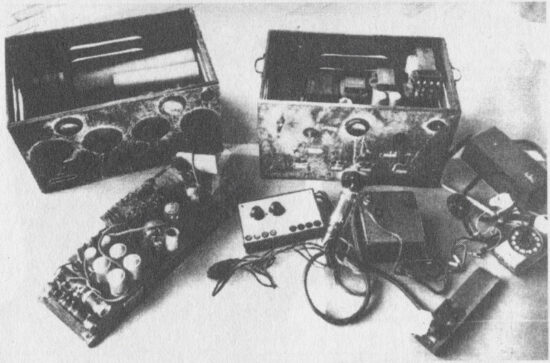 Nelegální rádio používané během odbojové činnost