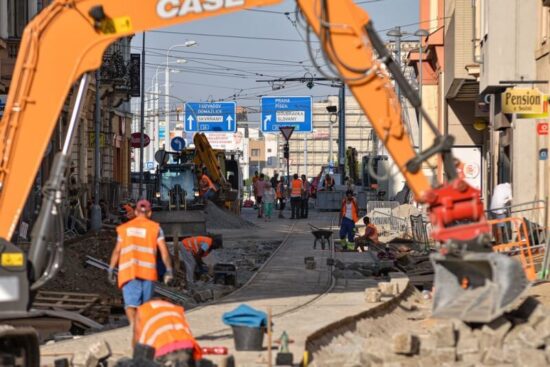 oprava trati v solní