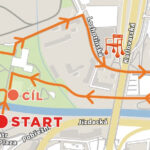 mapa procházkové trasy