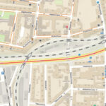 ulice u Trati - mapa