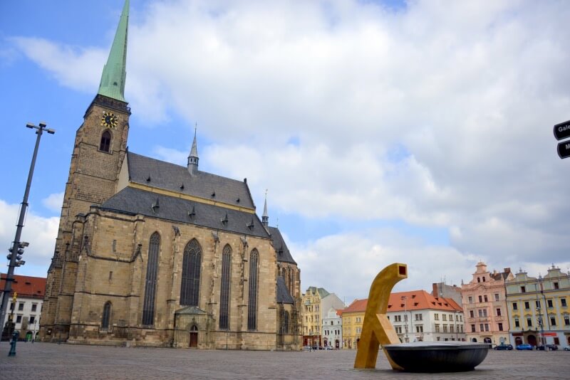 Kašny na náměstí Republiky v Plzni