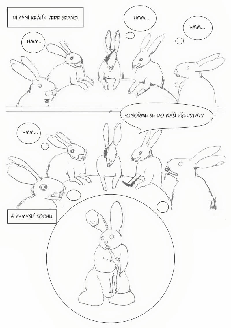 komiks králíci na lochotíně
