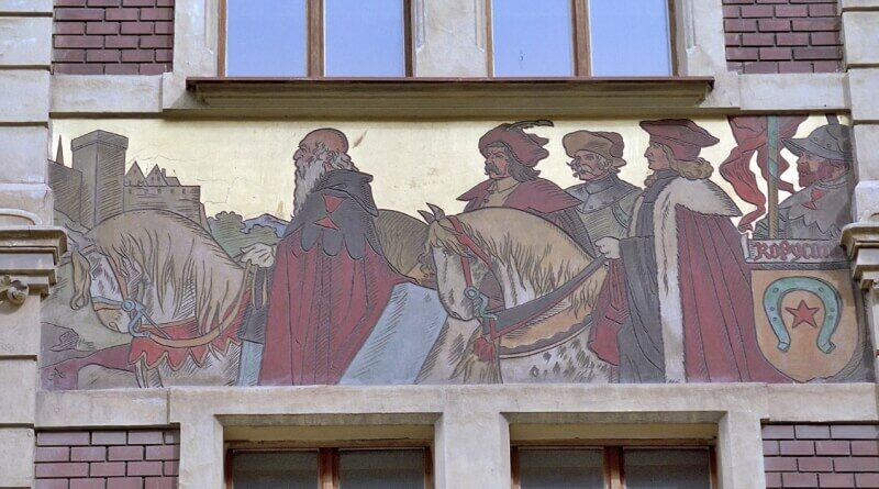 Alšova sgrafita v Nerudově ulici