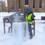 Stavba ledových soch