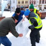 Stavba ledových soch