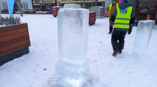 Stavba ledových soch