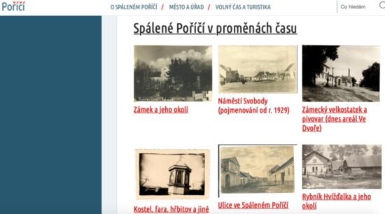 Web Spáleného Poříčí