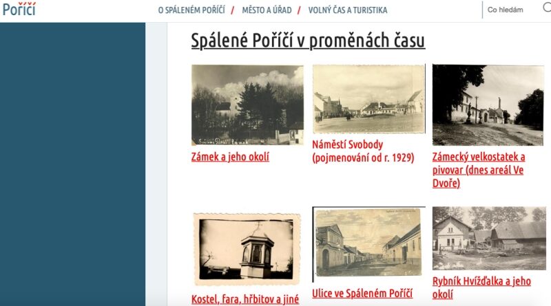 Web Spáleného Poříčí