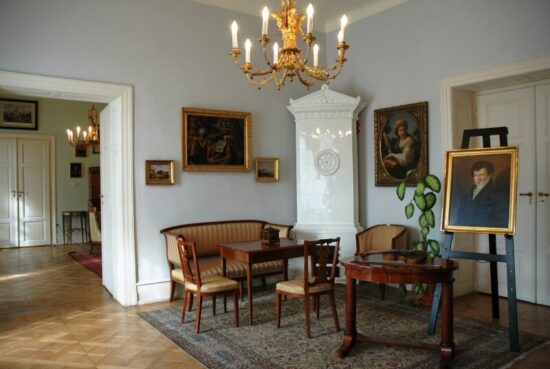 Hudební salónek na zámku v Hořovicích