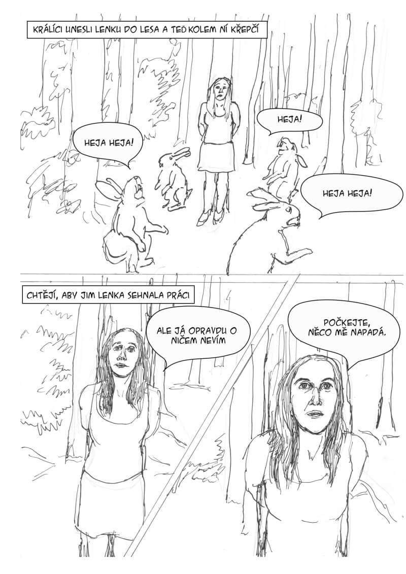 komiks králíci na lochotíně