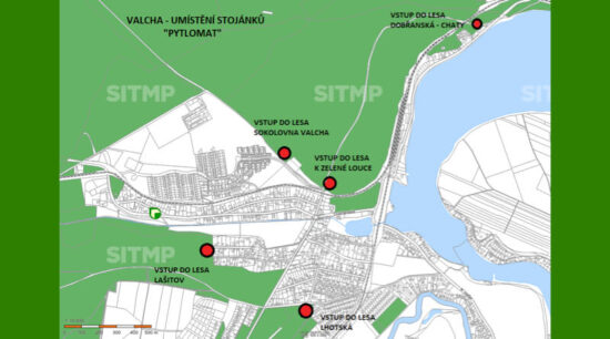 Pytlomat na Valše mapa