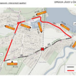 Objízdné trasy Lávka U Černého mostu DIO-1