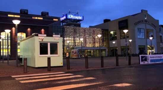 Stavební buňka v Plzni